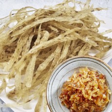 국내가공 특 명엽채 400g 소량 선별작업